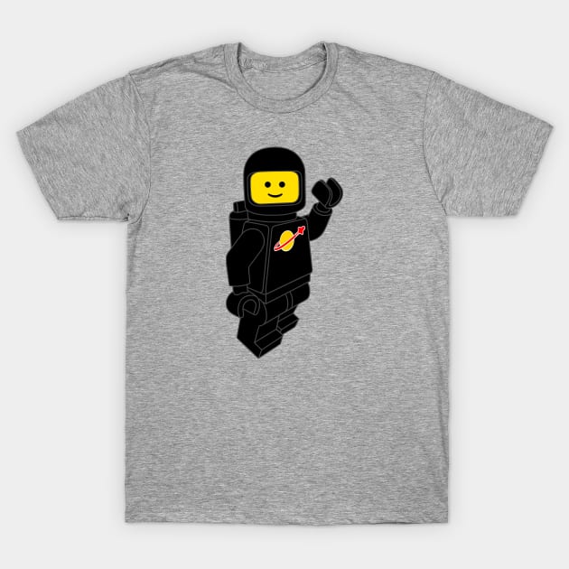 Spaceman! (Black) T-Shirt by HenriDefense